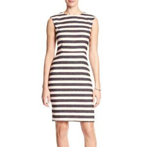 NWOT Banana Republic Striped Boucle Dress 4